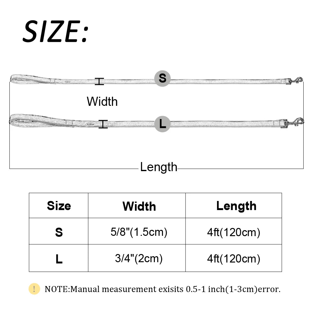 4 ft. Leather Dog Leash