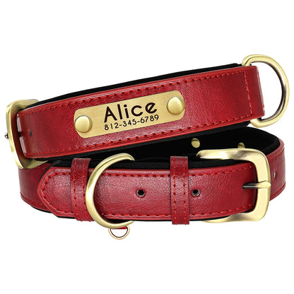 Customized Dog Collar Leash Set