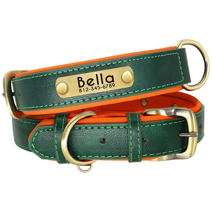 Customized Dog Collar Leash Set