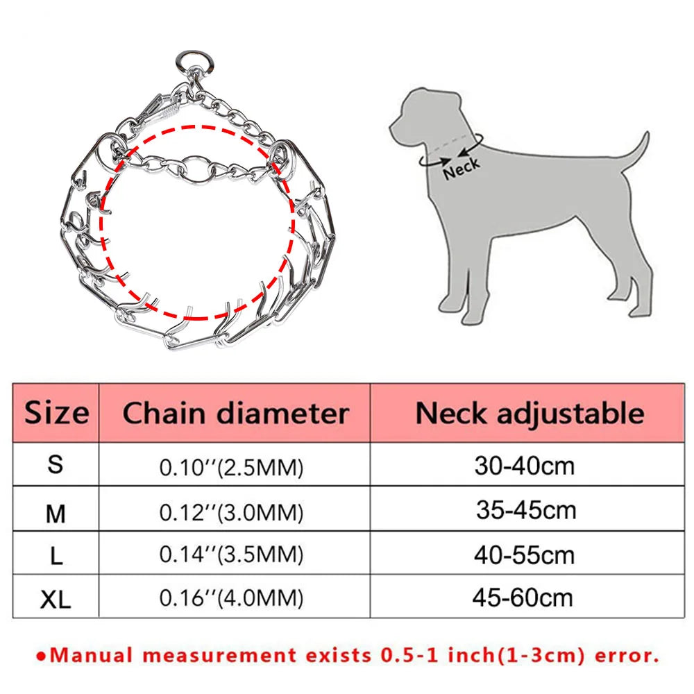 Adjustable Prong Dog Training Collar