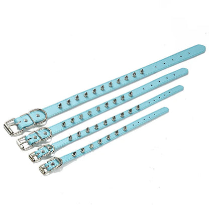 Spiked Studded Leather Dog Collar