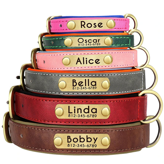Customized Dog Collar Leash Set