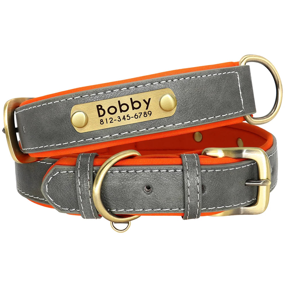 Customized Dog Collar Leash Set