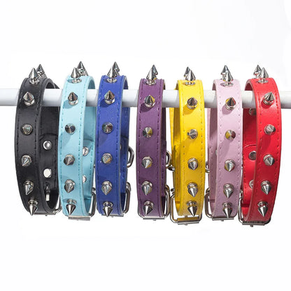 Spiked Studded Leather Dog Collar