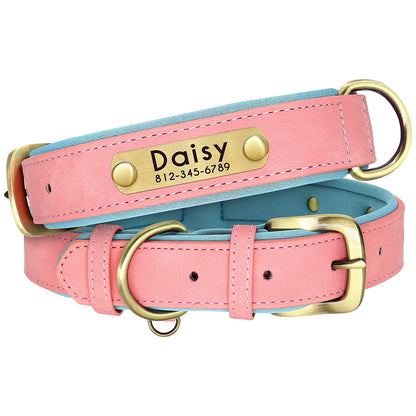 Customized Dog Collar Leash Set